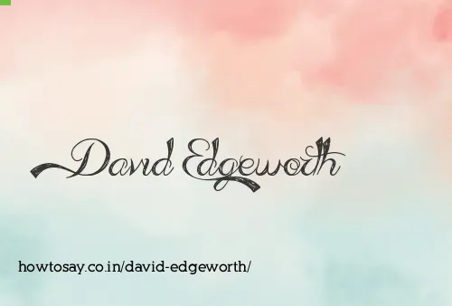 David Edgeworth