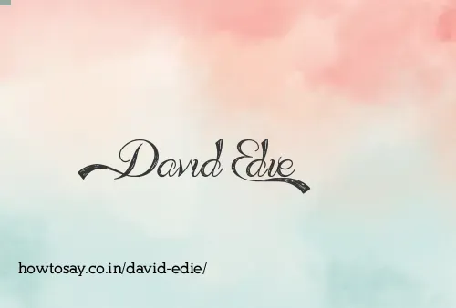 David Edie