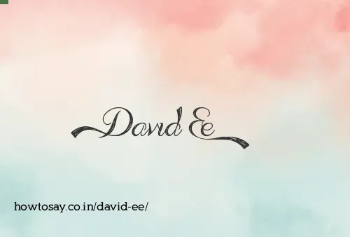 David Ee