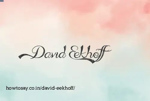 David Eekhoff