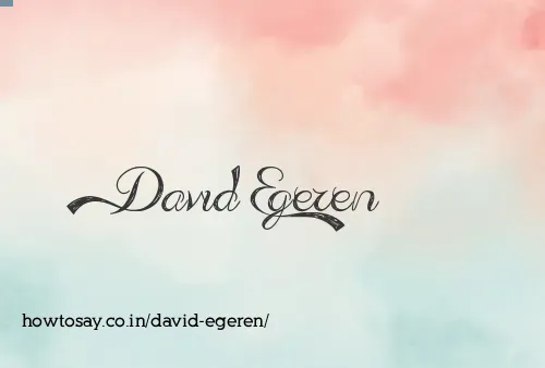 David Egeren