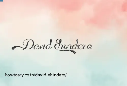 David Ehindero