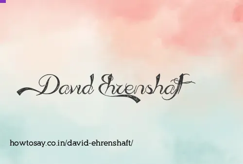 David Ehrenshaft