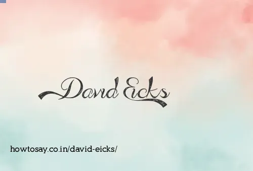 David Eicks