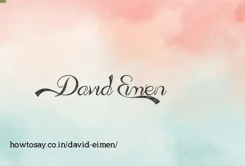 David Eimen