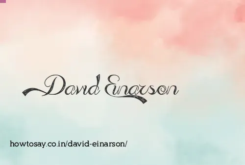 David Einarson