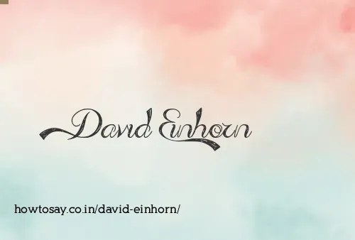 David Einhorn