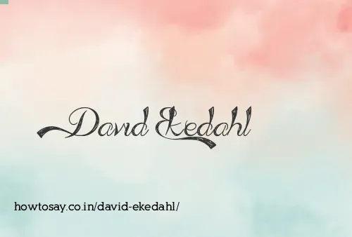 David Ekedahl