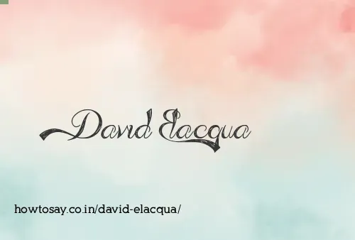 David Elacqua