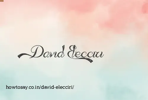 David Elecciri