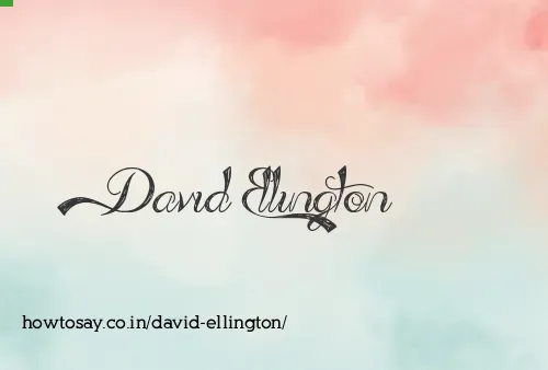 David Ellington