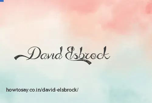 David Elsbrock