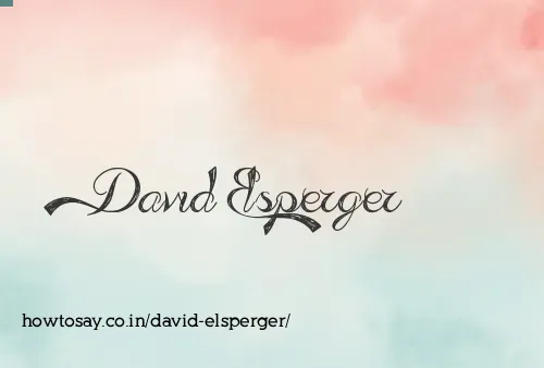 David Elsperger