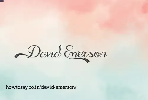 David Emerson