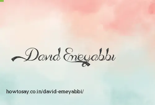 David Emeyabbi