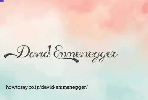 David Emmenegger