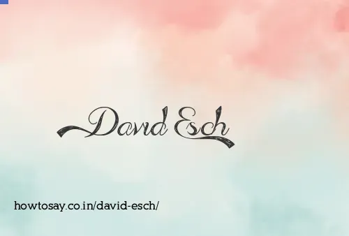David Esch