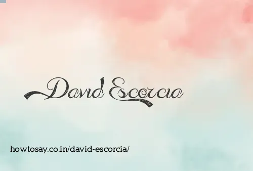 David Escorcia