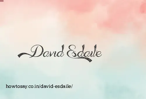 David Esdaile