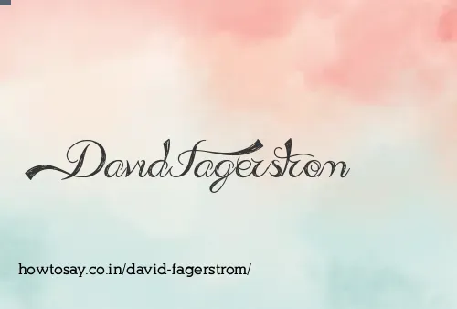 David Fagerstrom