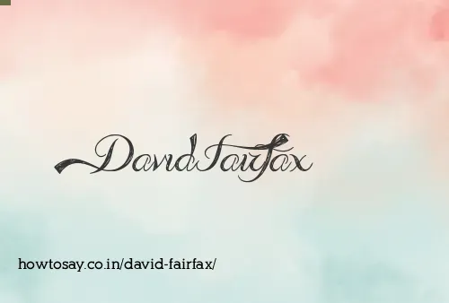 David Fairfax