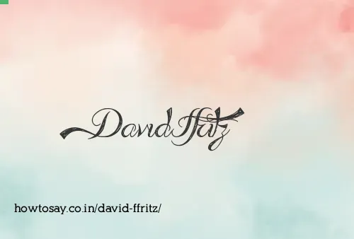 David Ffritz