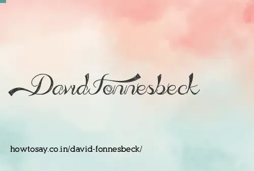 David Fonnesbeck