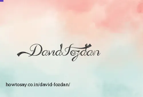 David Fozdan