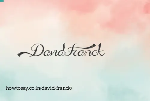 David Franck