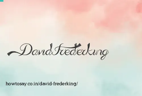 David Frederking