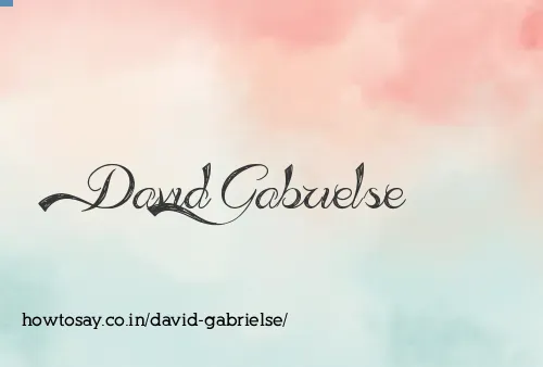 David Gabrielse