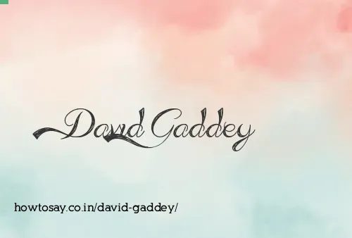 David Gaddey