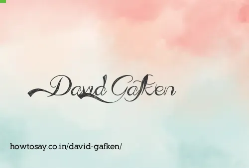 David Gafken