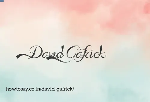 David Gafrick