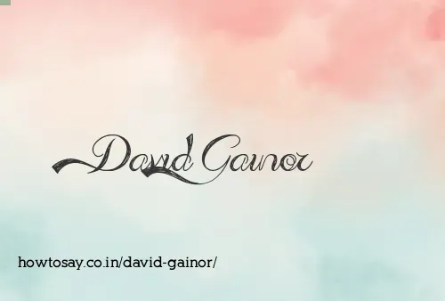David Gainor