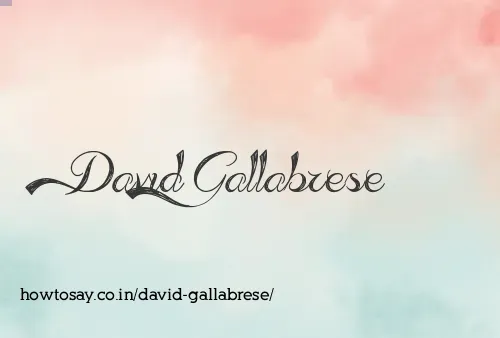 David Gallabrese