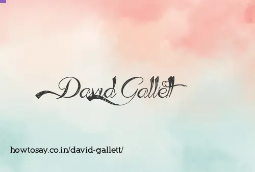 David Gallett