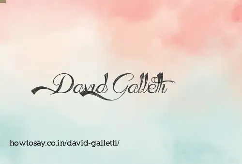 David Galletti