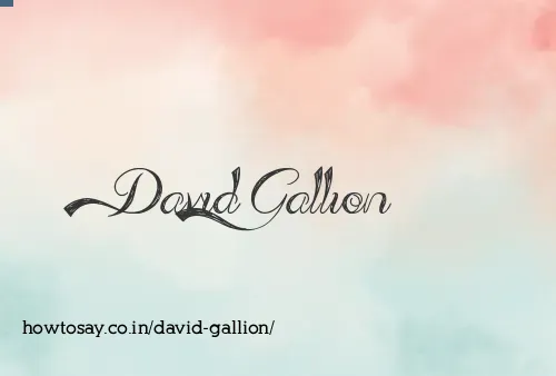 David Gallion