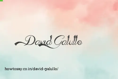 David Galullo