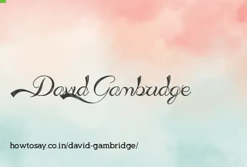 David Gambridge