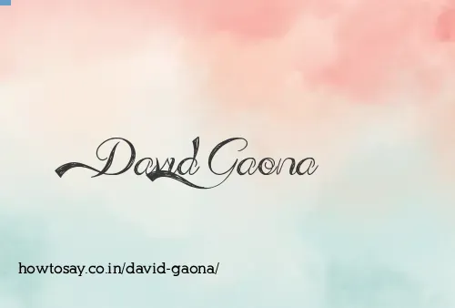 David Gaona