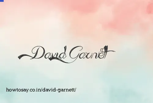 David Garnett