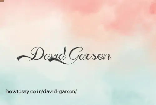 David Garson