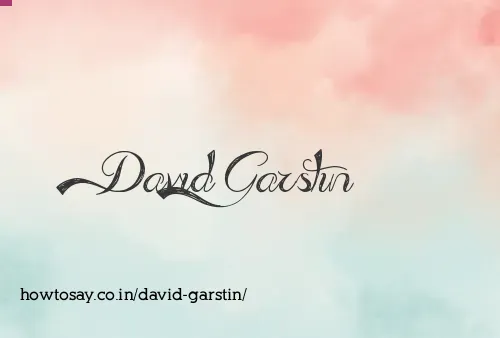 David Garstin