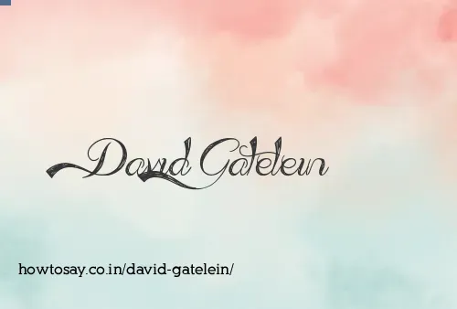 David Gatelein