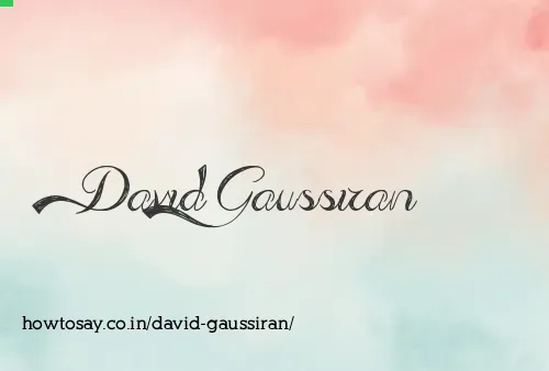 David Gaussiran