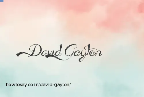 David Gayton