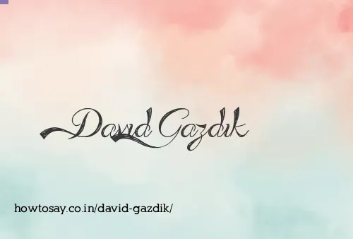 David Gazdik