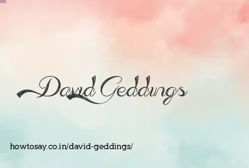 David Geddings